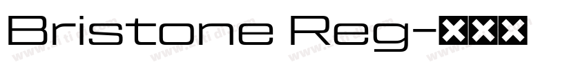 Bristone Reg字体转换